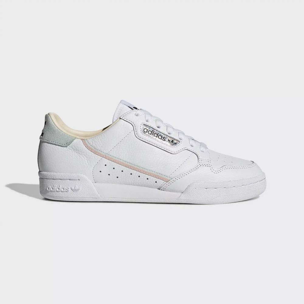 Adidas Continental 80 Tenis Blancos Para Mujer (MX-77206)